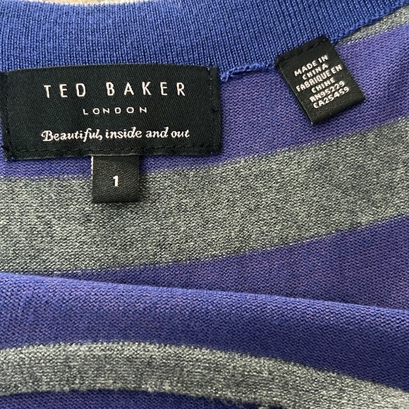 Ted Baker Kitey Pleat Detail Striped Dress - Picture 9 of 13